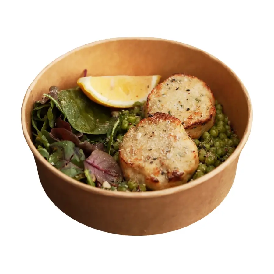 Диканська качана каша з рибними котлетами