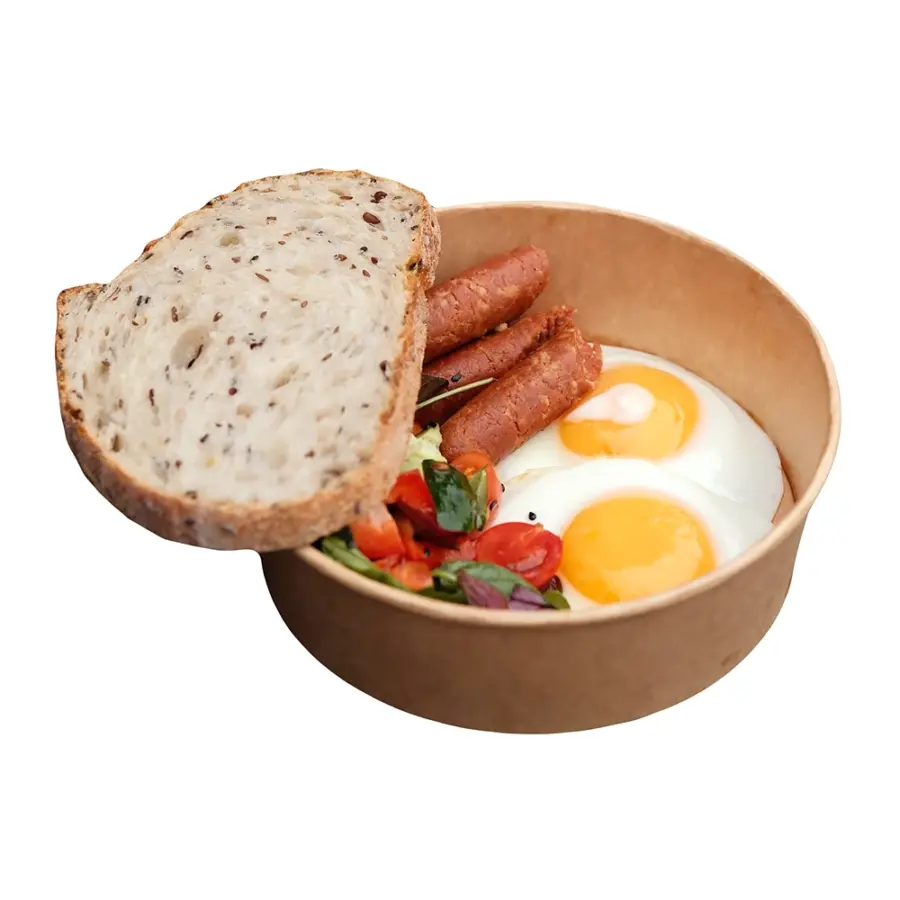 Яєчня з веганськими ковбасками